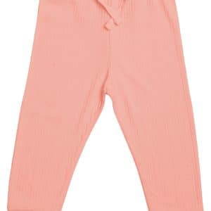Copenhagen Colors Rib jersey leggings - CORAL - 80