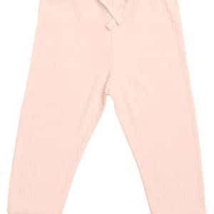 Copenhagen Colors Rib jersey leggings - LYSERØD - 92