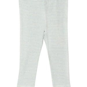Copenhagen Colors Stribet leggings - LYSEBLÅ - 80