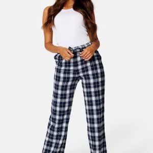 BUBBLEROOM Naya flannel pants Blue / White / Checked 34