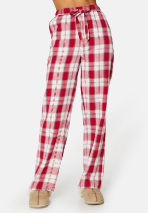 BUBBLEROOM Naya flannel pants Red / Checked 36