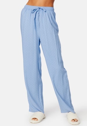 BUBBLEROOM Roslyn pyjama pants Light blue / Offwhite L