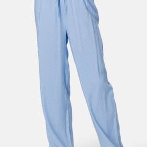BUBBLEROOM Roslyn pyjama pants Light blue / Offwhite XL