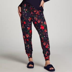 Hunkemöller Pommegranate Jersey Natbukser, Farve: Maritime Blå, Størrelse: XL, Dame