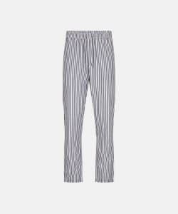 JBS pyjamas bukser i bambus i grå med hvide striber til herre M Hvid