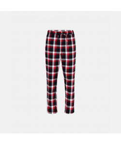 JBS pyjamasbukser i flannel ternet mønster i rød til herre 3XL Rød