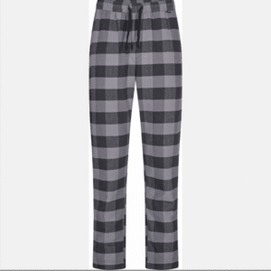 JBS pyjamasbukser i flannel i sort ternet nuancer til herre
