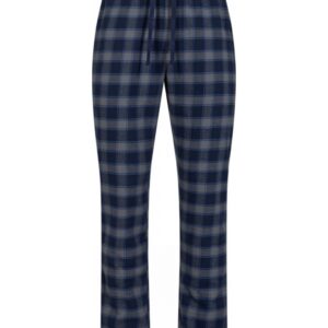 JBS pyjamasbukser i flannel i navy tern til herre