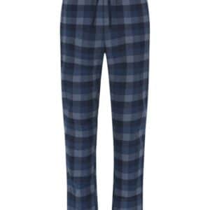 JBS pyjamasbukser flannel i blåternet til herre.