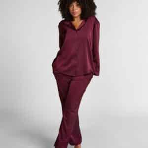 Satin Pinstripe Trousers