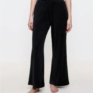 Sensual Velour Wide Leg Trousers 01