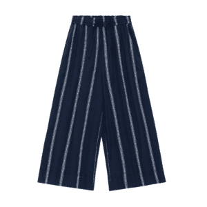 Storie Stripe bukser - Dark Navy/White