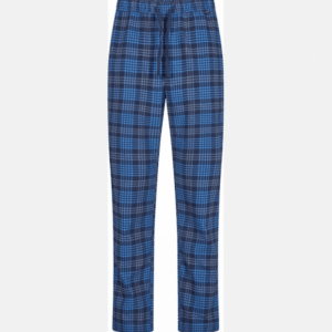 JBS pyjamasbukser i flannel i blå ternet nuancer til herre
